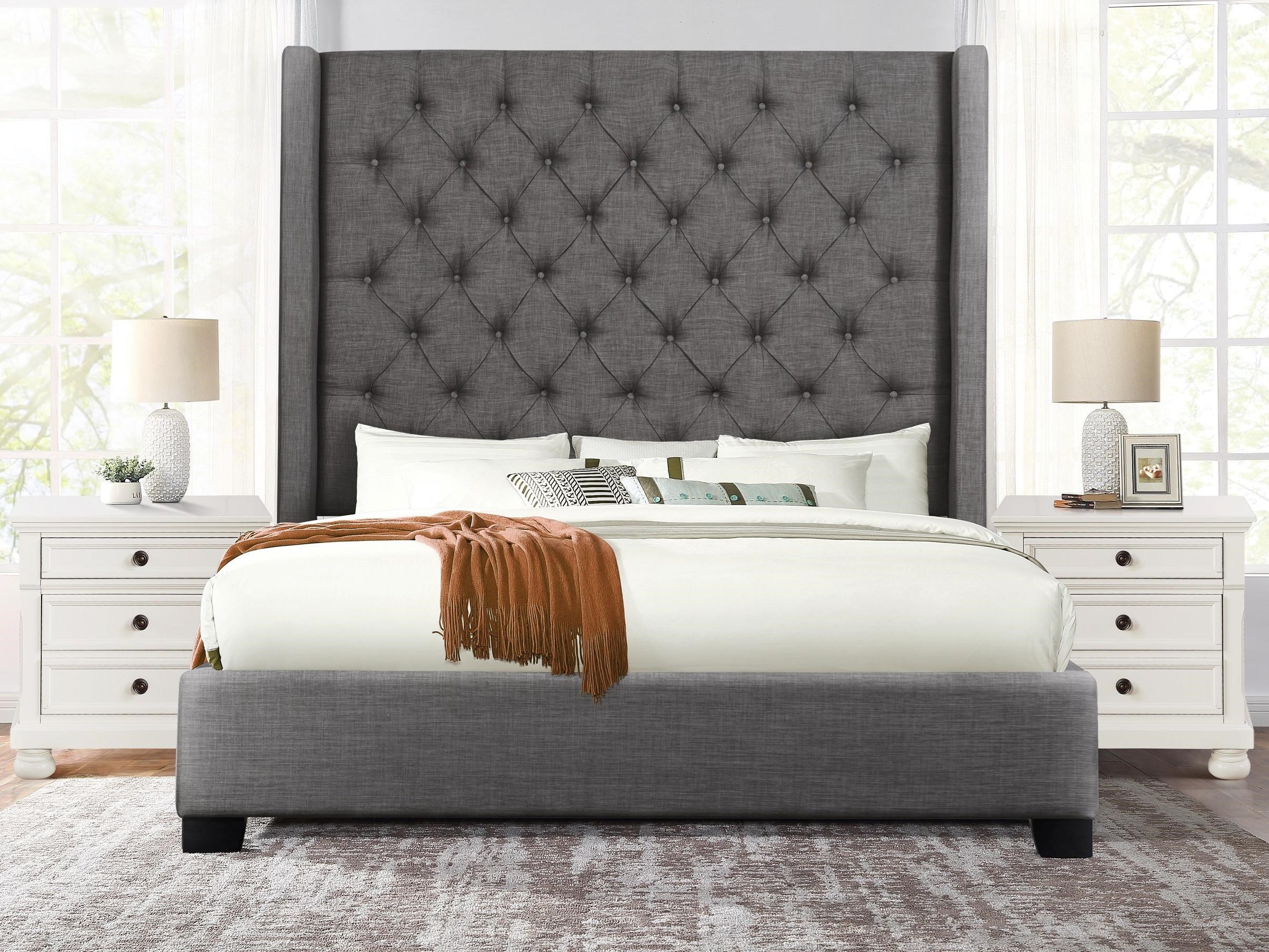 Upholstered shop queen bed